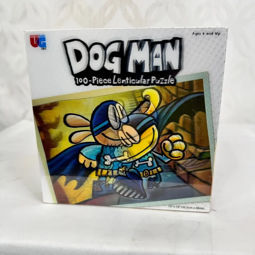 University Games Dog Man Adventures‎ Lenticular Jigsaw Puzzle: 100 Pcs
